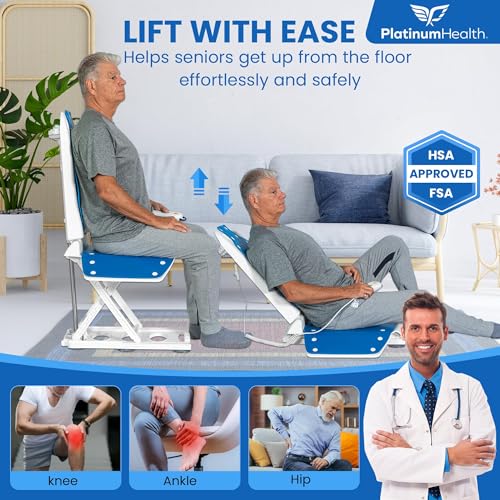 Platinum Health Phoenix Power Chair Lift Floor Lift. Pushbutton Assist Helps Users up from The Floor and to Stand Up Again. Designed, Stocked, Serviced in The USA