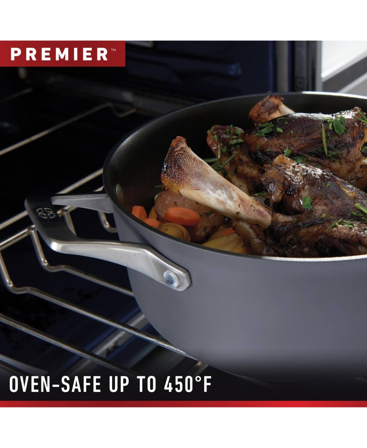 Calphalon Premier Hard Anodized Nonstick Fry Pan Set - Black