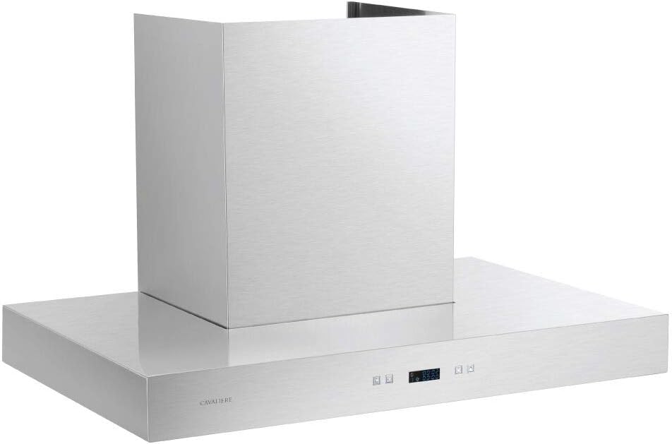CAVALIERE 30 Inch Range Hood Wall Mounted Stainless Steel Kitchen Vent 900 CFM