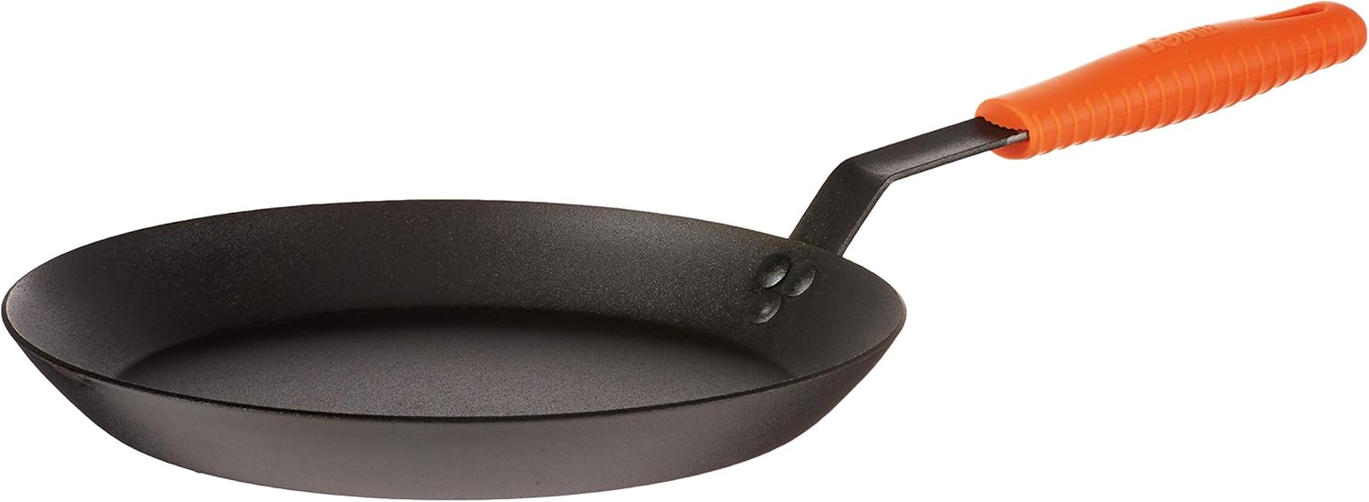Lodge Manufacturing Company carbon steel skillet, 10-Inch, Black/Orange