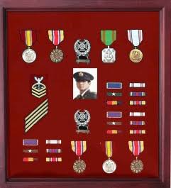 Military Shadow Box, Medal Display Case
