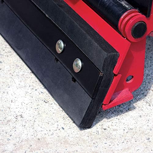 Heavy Duty Rubber Cutting Edge 1-1/2" thick x 8" wide x 7'-6" Long punched 12" Centers Slots. Snow Plow Rubber
