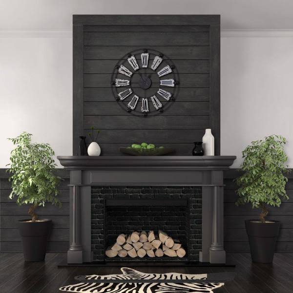 1 in. x 8 in. x 8 ft. Barn Wood Charcoal Shiplap Pine Board (6-Pack)