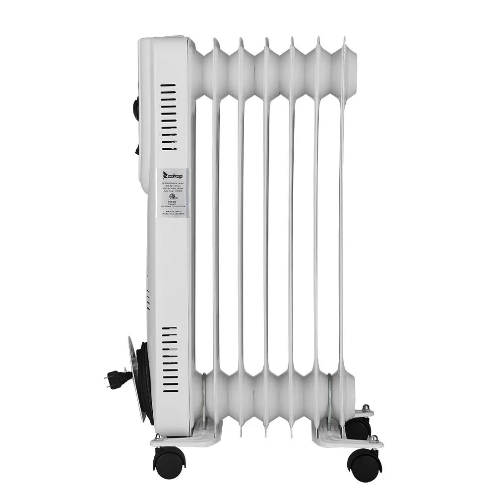 Ktaxon Portable 1500W Oil Filled Electric Radiator Heater Space Heater, White
