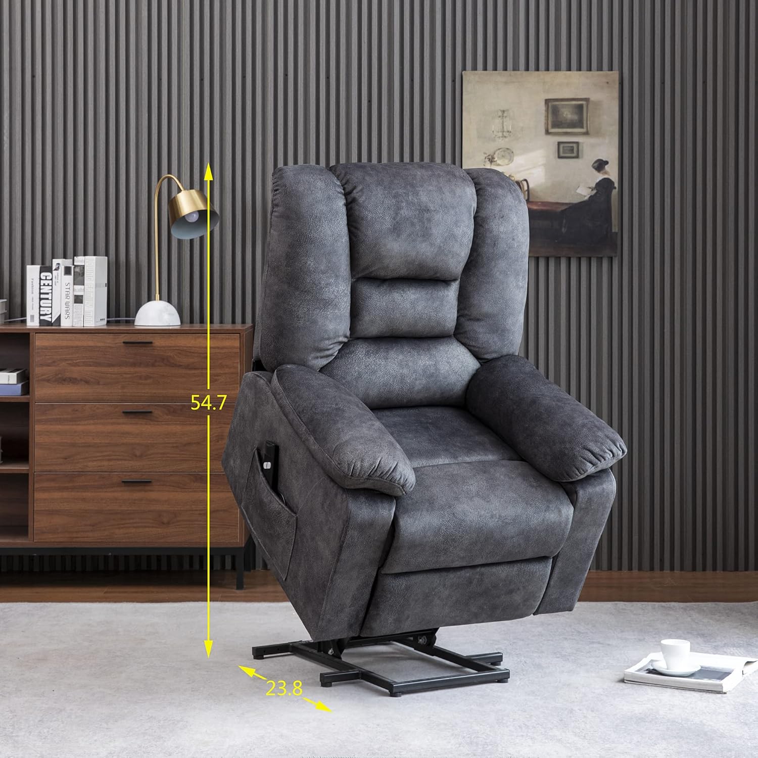 Merax Electric Power Lift Recliner Chair Adjustable for Elderly, One size, Gray