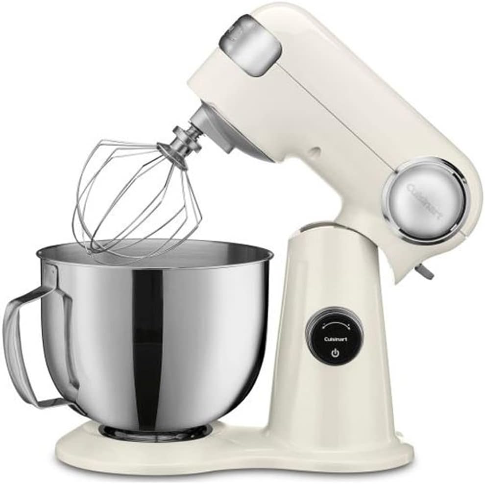 Cuisinart SMD-50CRM Precision Pro 5.5-quart Digital Stand Mixer Coconut Cream Bundle with 1 YR CPS Enhanced Protection Pack