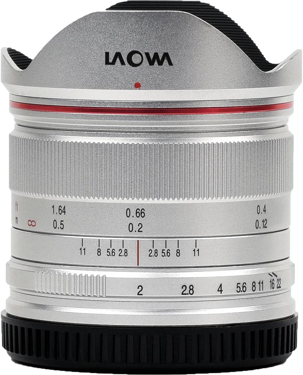 Venus Laowa 7.5mm f/2 Lens Lightweight for Micro Four Thirds Mount, Silver
