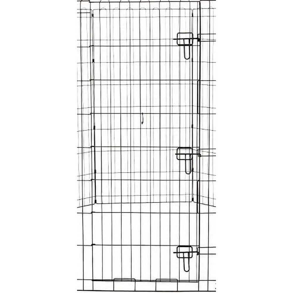 Basics Foldable Metal Pet Dog Exercise Fence Pen with Gate - Pet Supplies online store