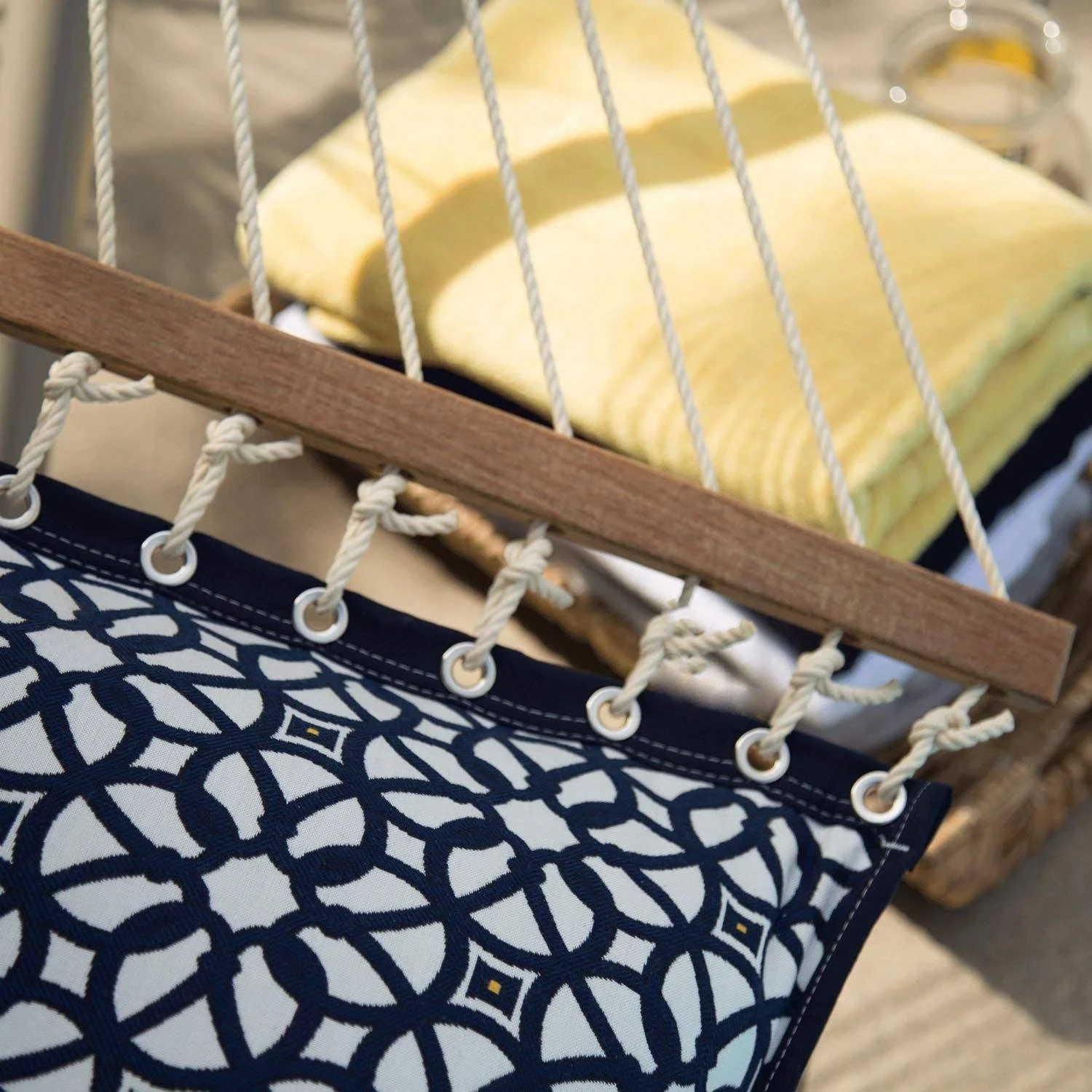 Hatteras Hammocks Tufted Hammock - Luxe Indigo
