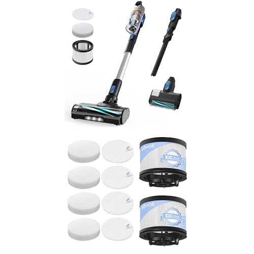 LEVOIT Cordless Vacuum Cleaner, Stick Vac with Tangle-Resistant Design, Up to 50 Minutes, Powerful Suction, Rechargeable, Lightweight, and Versatile for Carpet, Hard Floor, Pet Hair, LVAC-200