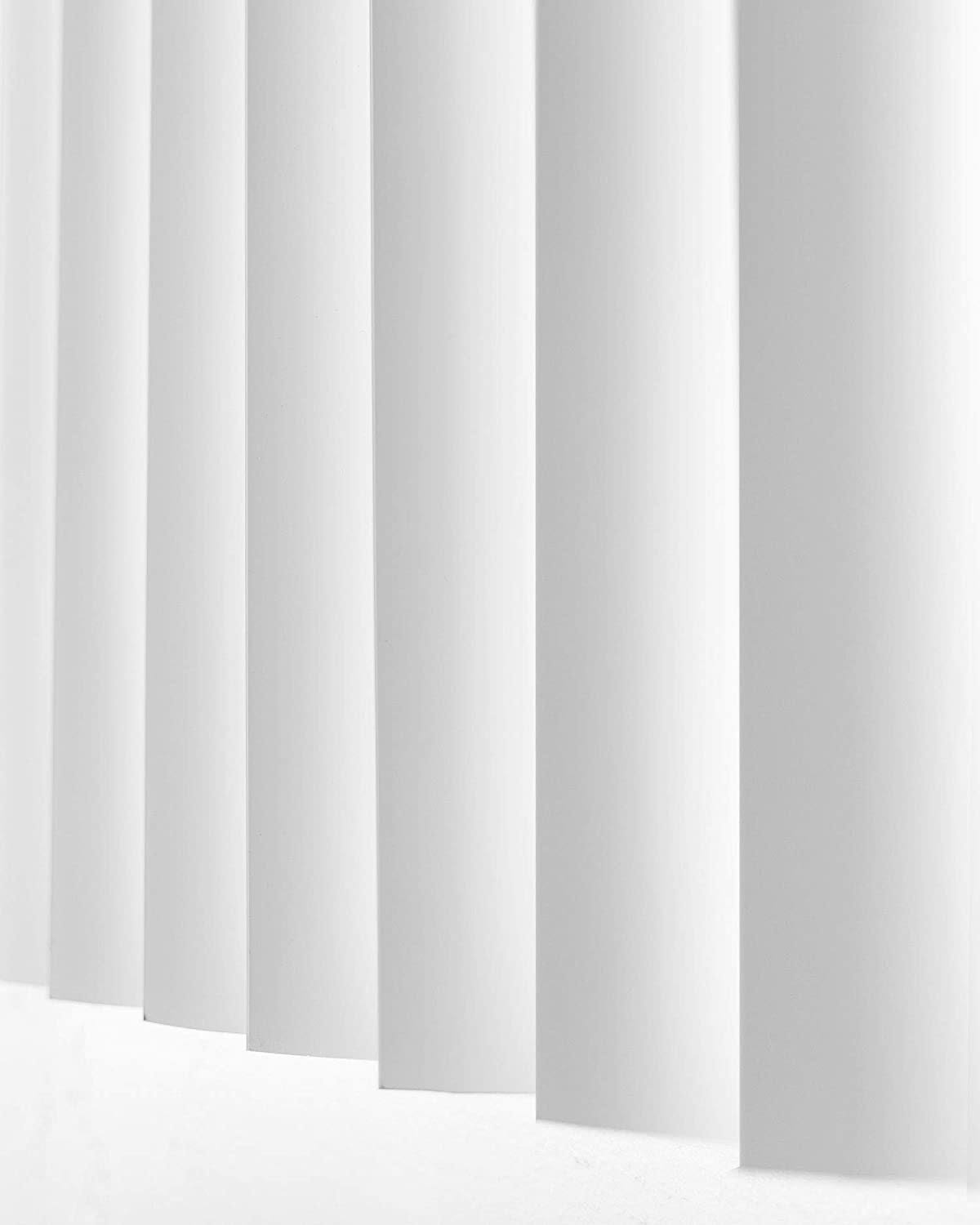 Chicology Cordless Vertical Window Blinds, White, Size: 78 inch x 84 inch