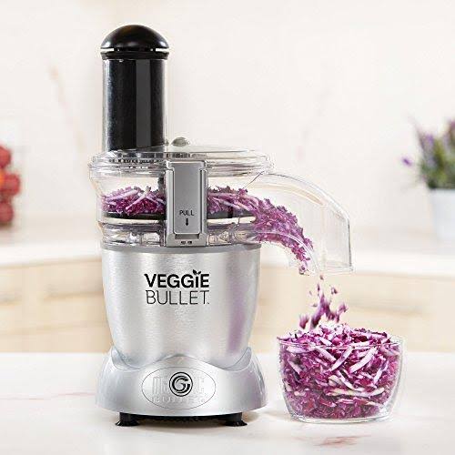 Veggie Bullet Electric Spiralizer u0026 Food Processor, Silver