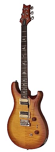 PRS Guitars 6 String SE Custom 24-08 Electric Guitar, Blood Orange with Gig Bag, Right, (107994::BR:)