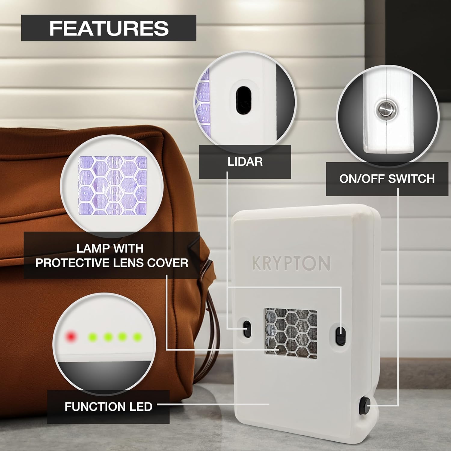 Far UV Technologies Krypton MVP Portable UV Light Air Cleaner