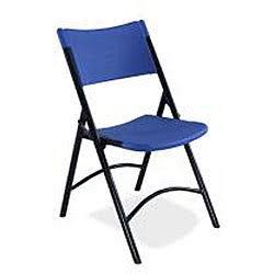 National Public Seating # 602 - Folding Chair, Plastic, Gray, Pkg of 4