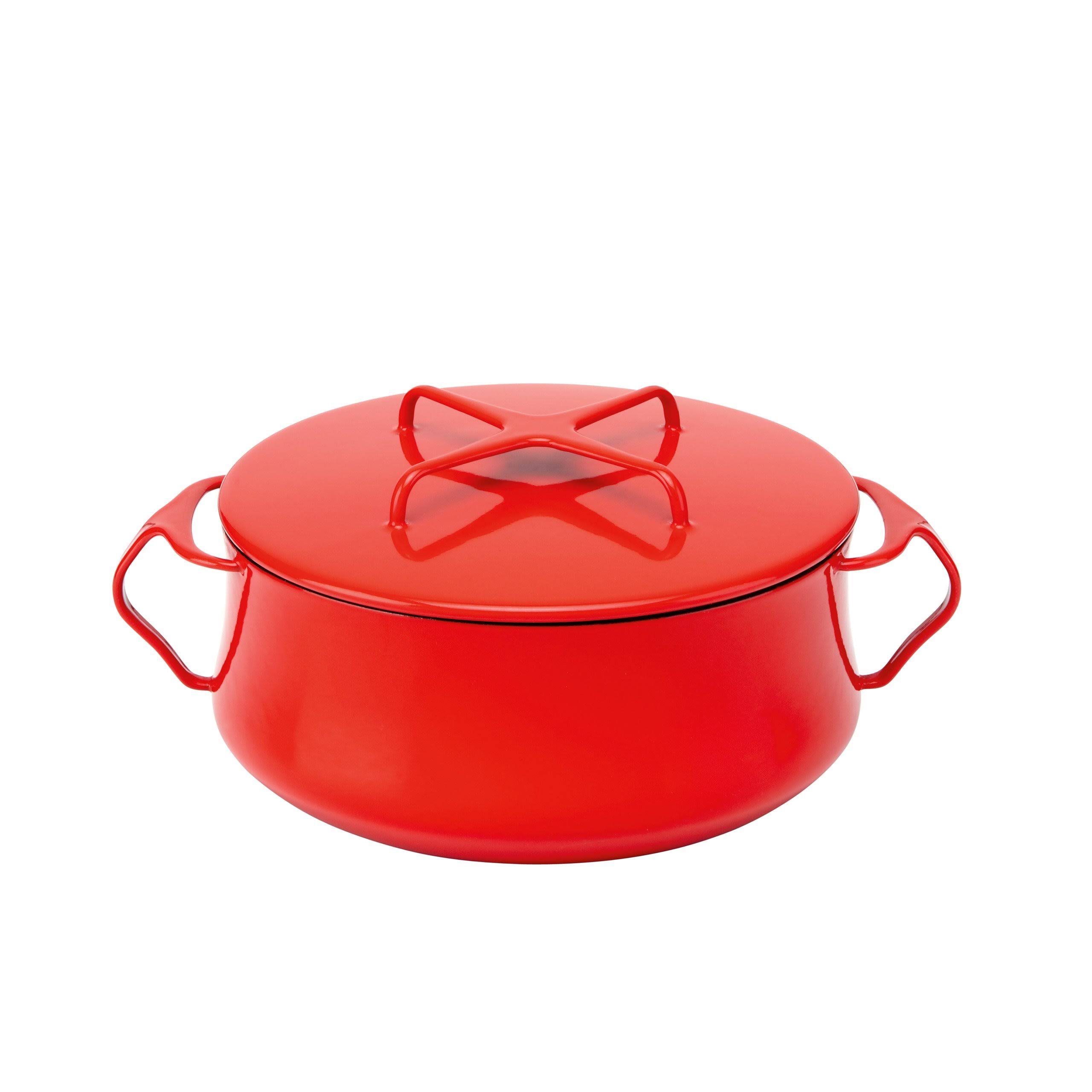Dansk Kobenstyle 4 qt Casserole- Chili Red