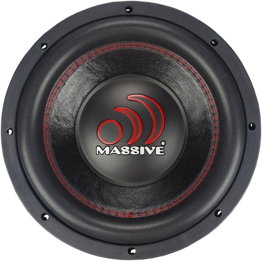 Massive Audio GTX102 – 10 Inch Car Audio Subwoofer, High Performance Subwoofer for Cars, Trucks, Jeeps - 10" Subwoofer 700 Watt RMS, 1400w MAX Dual 2 Ohm, 2.5 Inch Voice Coil. Sold Individually