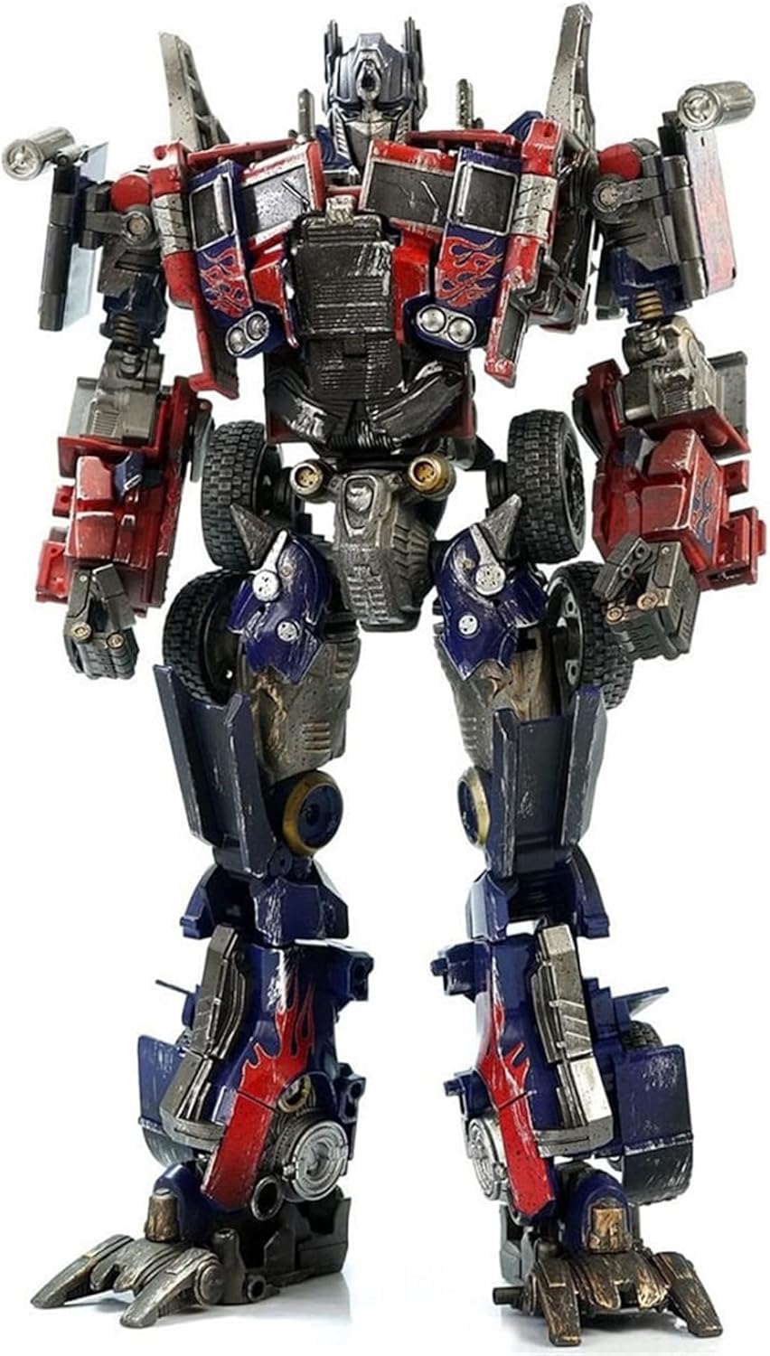 Transformer Toy Action Figure, Optimus Prime Leader Class Battle Damaged Edition，Multi-colored