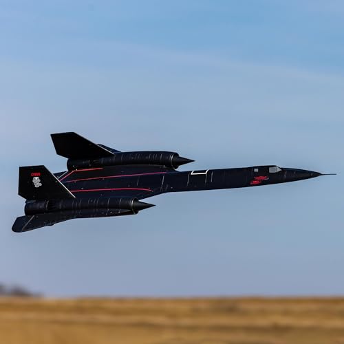 E-flite RC Airplane SR-71 Blackbird 40mm Twin EDF BNF Basic Transmitter Battery and Charger Not Included EFL02050