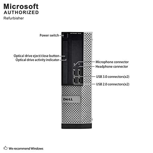 Dell Optiplex 7010 Business Desktop Computer (Intel Quad Core i5-3470 3.2GHz, 16GB RAM, New 480GB SSD HDD, USB 3.0, DVDRW, WiFi, Windows 10) (used)