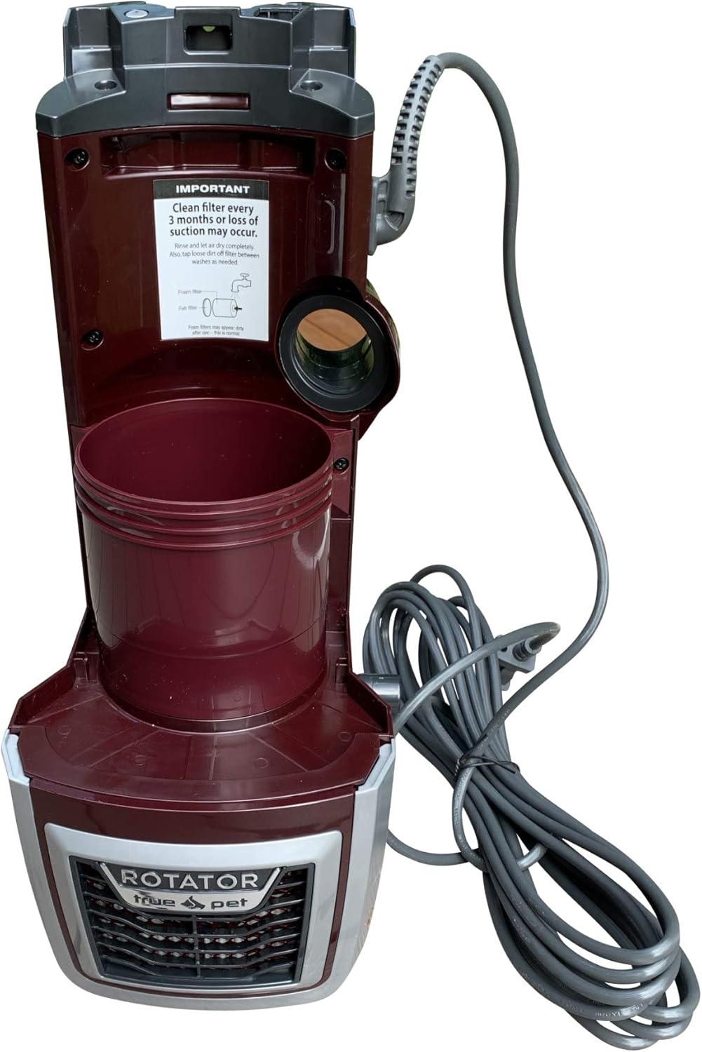 Genuine Shark Vacuum Replacement Parts for Shark Rotator Lift Away True Pet Nv752 Nv750 Nv650 Nv652 - Dust Bin Canister Holder/Base Motor / 22 FT. Electrical Power Cord - Genuine Shark Atta