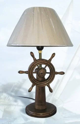 Wood Ship Wheel Nautical Lamp LM-800