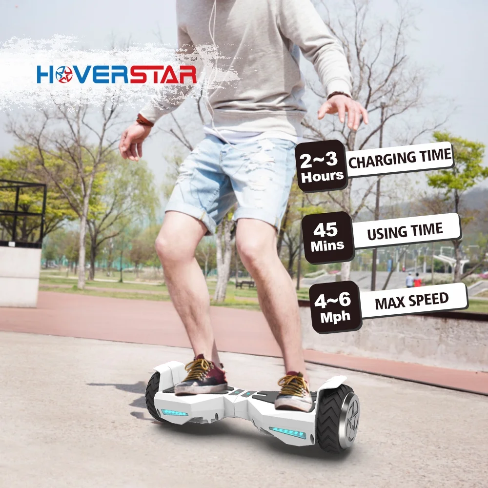 Hoverboard 6.5" UL 2272 Listed Two-Wheel Self Balancing Electric Scooter White