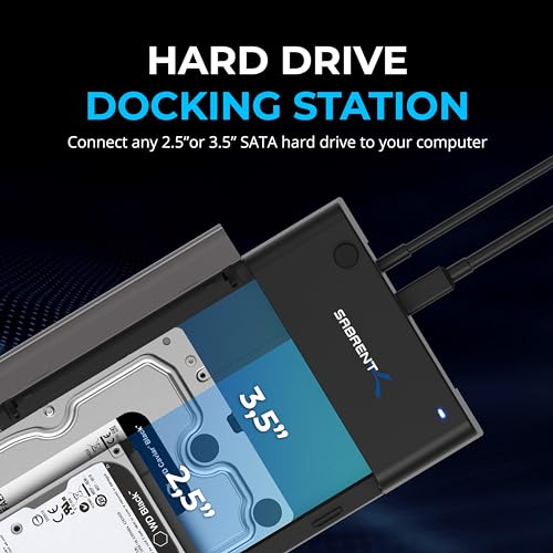 SABRENT Tool Free USB Type C Dual Docking Station for PCIe NVMe M.2 SSDs with Offline Cloning Function (EC-SSD2)