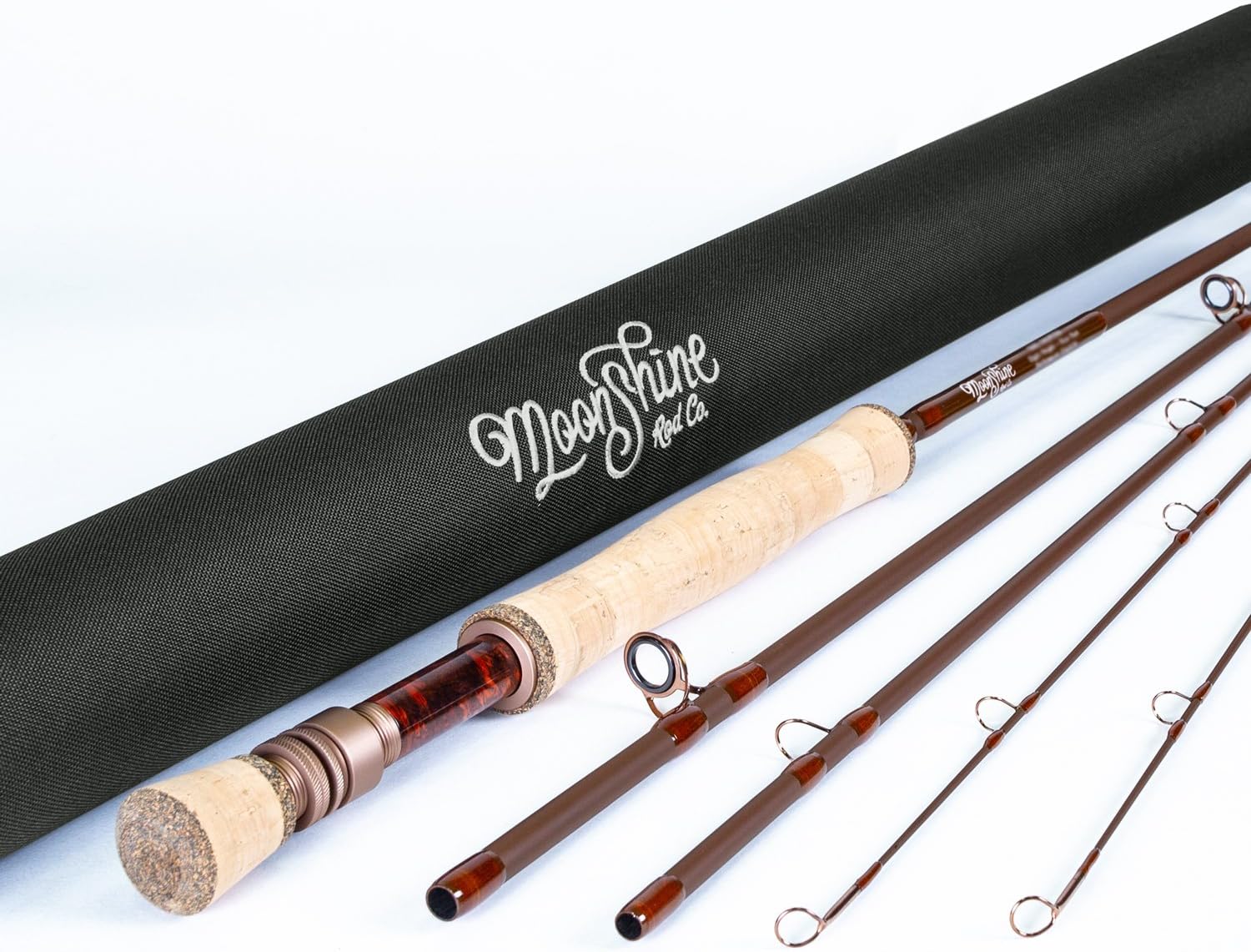 Moonshine Rod Co. The Drifter Series Fly Fishing Rod with Carrying Case and Extra Rod Tip Section