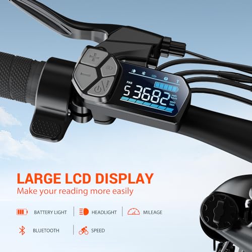 SISIGAD Folding Electric Bike,Ebike,20"x 4" Fat Tire Ebike,750w Motor Peak 1500w,48V 15Ah Removable Battery,40Miles Range 28Mph,7-Speed Gear,City Ebike for Men Women