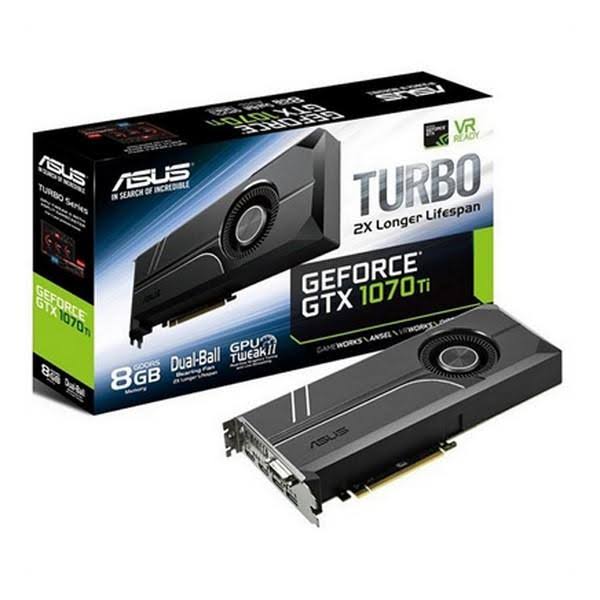 ASUS GeForce GTX 1070 Ti TURBO 0TI-8G Graphics Card - 8 GB GDDR5 - 256-bit - 1645 MHz