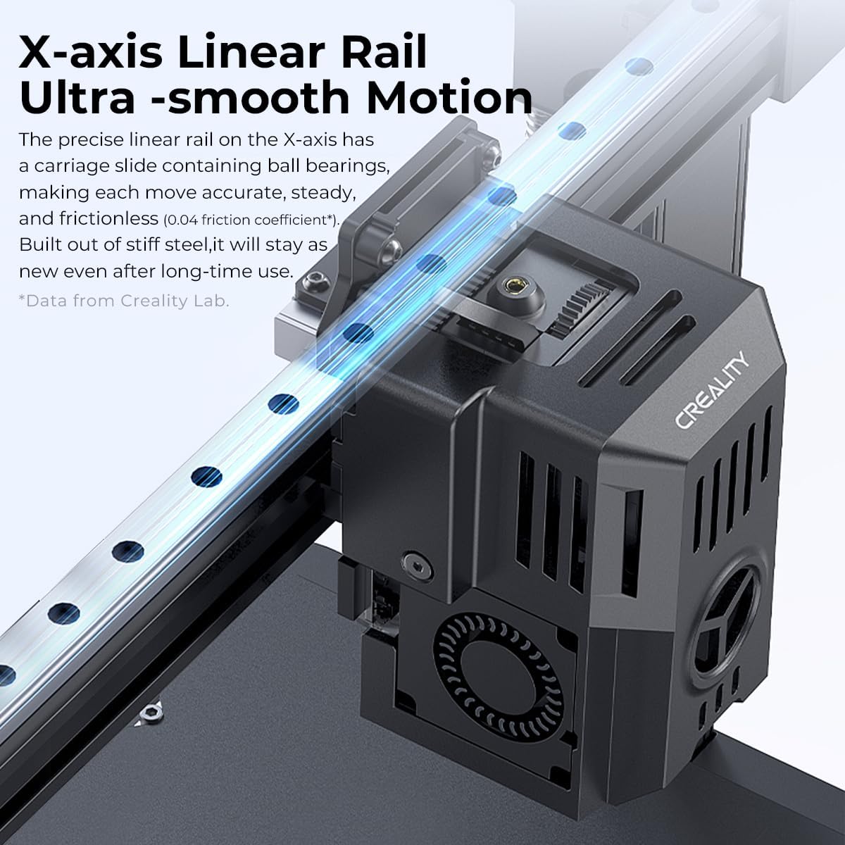 Creality Ender 3 V3 KE 3D Printer, 500mm/s MAX Printing Speed X-axis Linear Rail CR Touch Auto Leveling Upgraded Sprite Direct Extruder Print Size 8.66 * 8.66 * 9.44 Inch