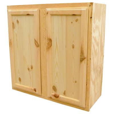 W1830-PFP 18 x 30 in. Pine Wall Cabinet DE1635676
