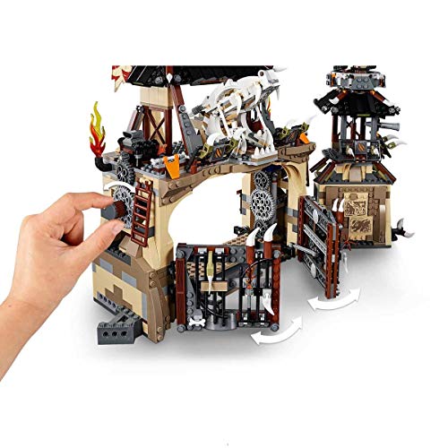 Ninjago Dragon Pit Playset, Watchtower Jail & Viewing Gallery, Ninja Heroes Toys for Kids