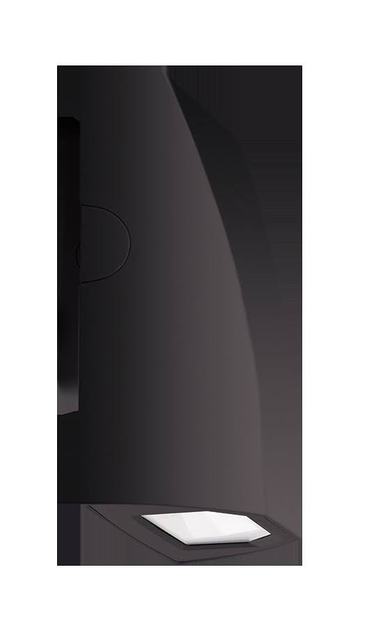 RAB SLIM12N/PC - Slim 12W Neutral LED 120V PC Wallmount Bronze
