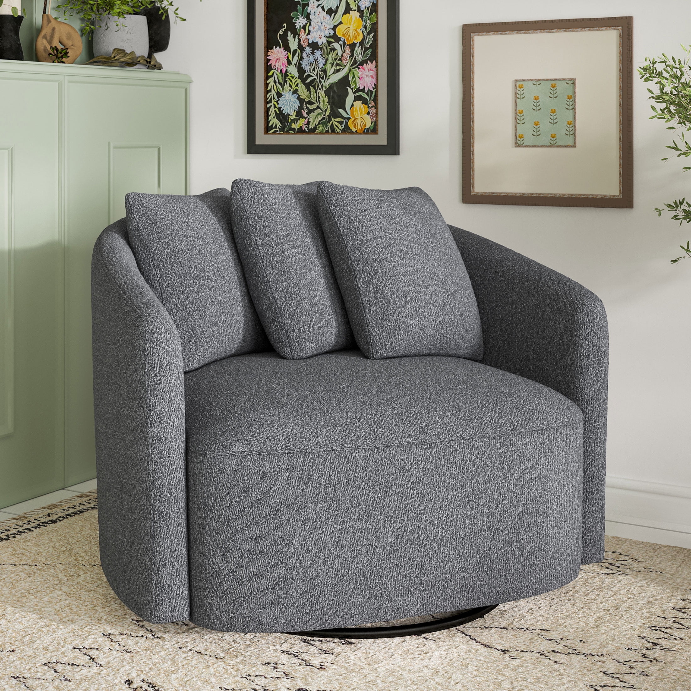 Beautiful Drew Chair by Drew Barrymore, Charcoal