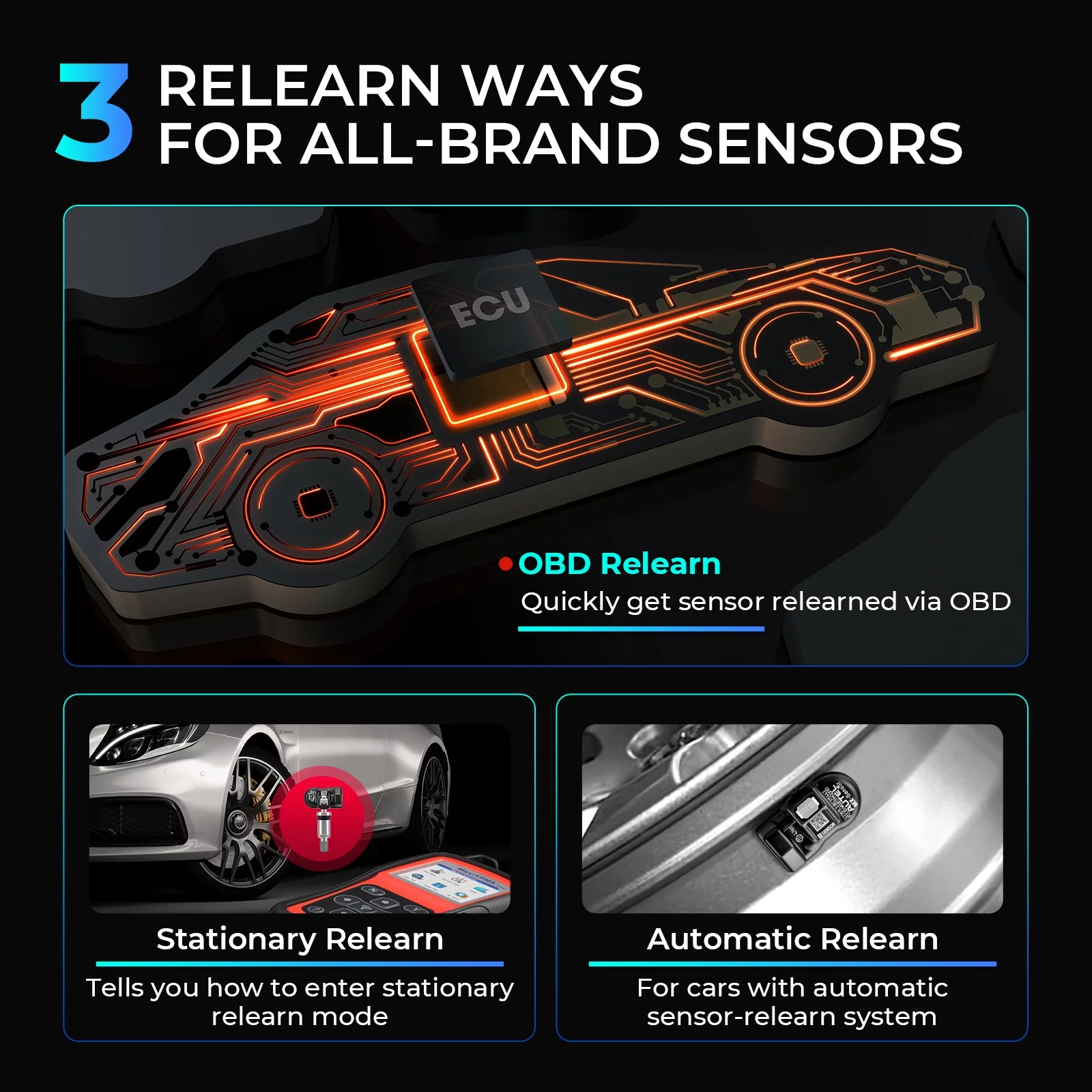 Autel MaxiTPMS TS508WF TPMS Programming Tool Relearn/Activate All Sensors, TPMS Scan Tool Read/Clear DTCs, TPMS Reset Upgraded of TS508 TS408