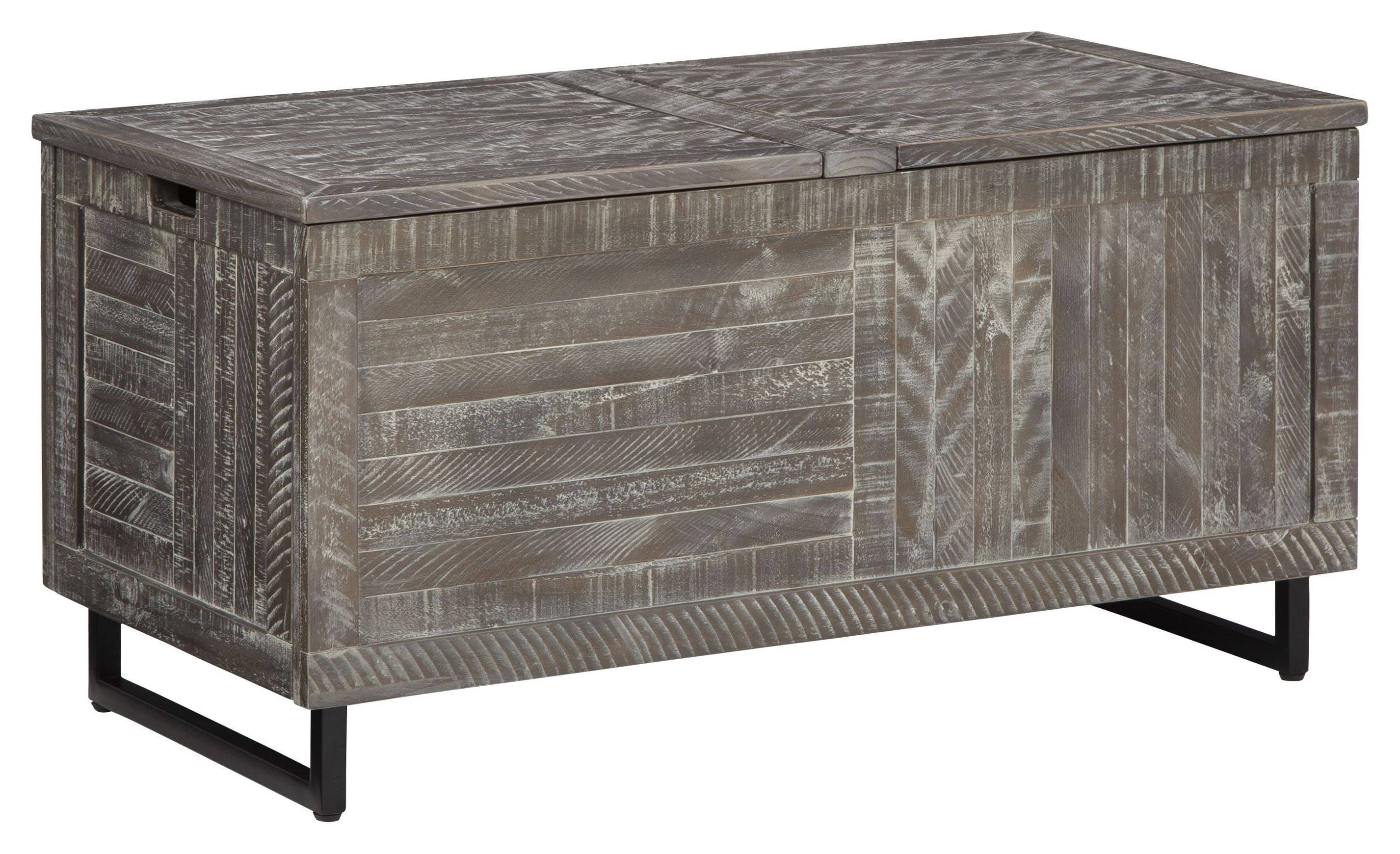 Coltport Storage Trunk (Distressed Gray) by Ashley Furniture