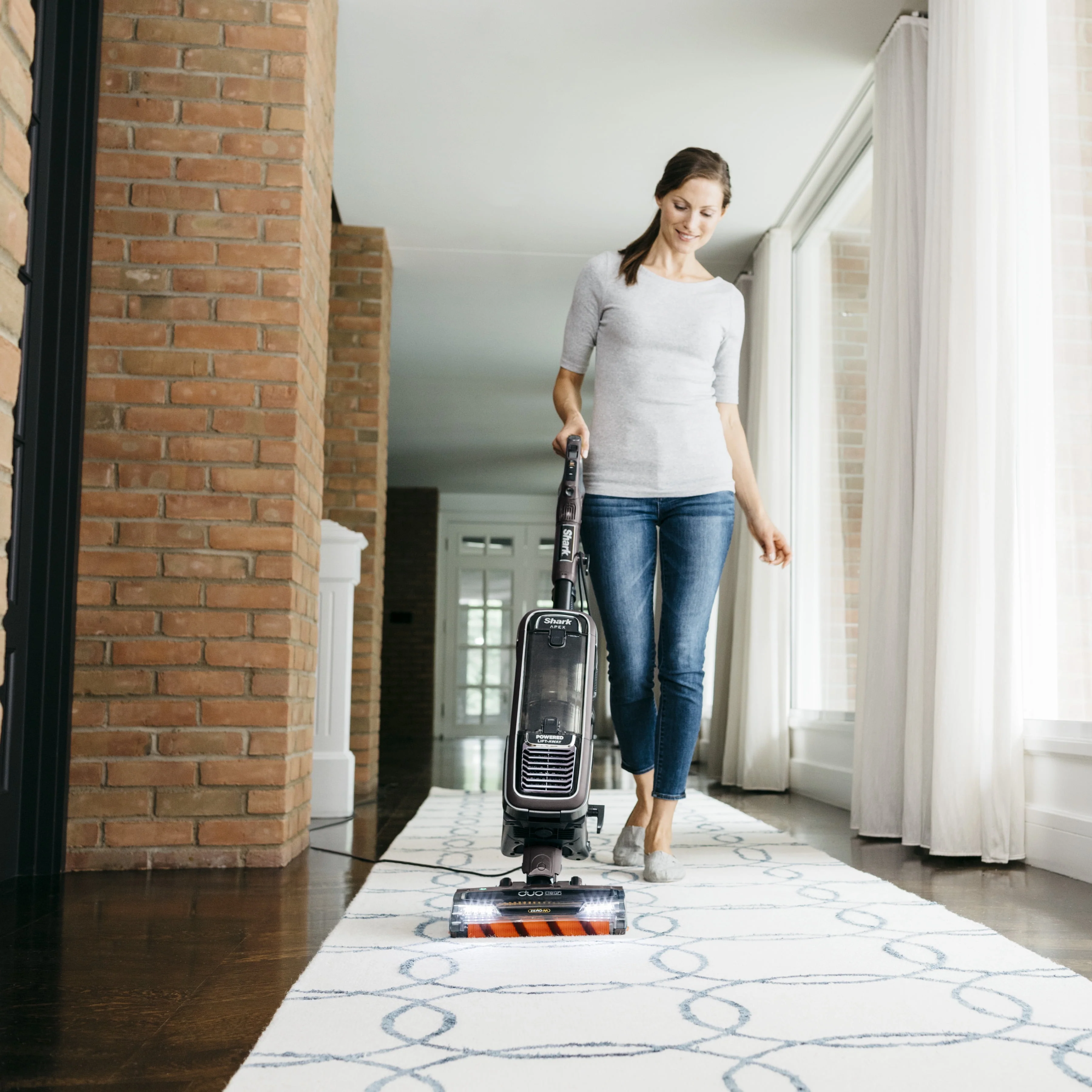 Shark AZ1002 Apex Powered Lift-Away Upright Vacuum with DuoClean  Self-Cleaning