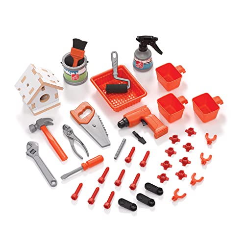 Step2 Elegant Edge Kids Kitchen, Indoor/Outdoor Play Kitchen Set, Toddlers 3+ Years Old, 70+ Piece Kitchen Toy Set, Easy to Assemble