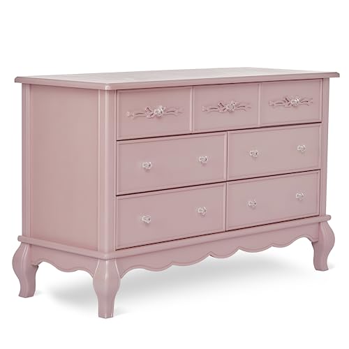 Evolur Aurora Dresser, 54x20.3x34 Inch (Pack of 1), Dusty Rose