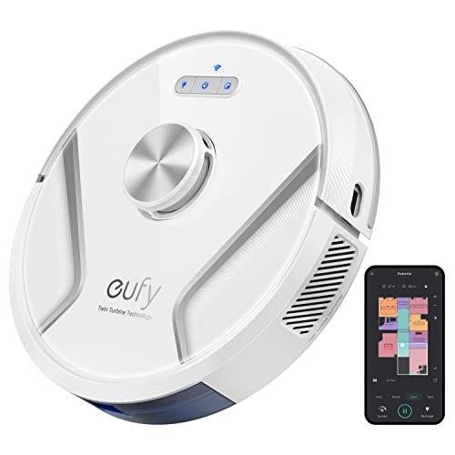 eufy by Anker, RoboVac X8, Robot Vacuum with iPath Laser Navigation, Twin-Turbine Technology generates 2000Pa x2 Suction, AI. Map 2.0 Technology, Wi-Fi, Perfect for Pet Owner(Renewed)