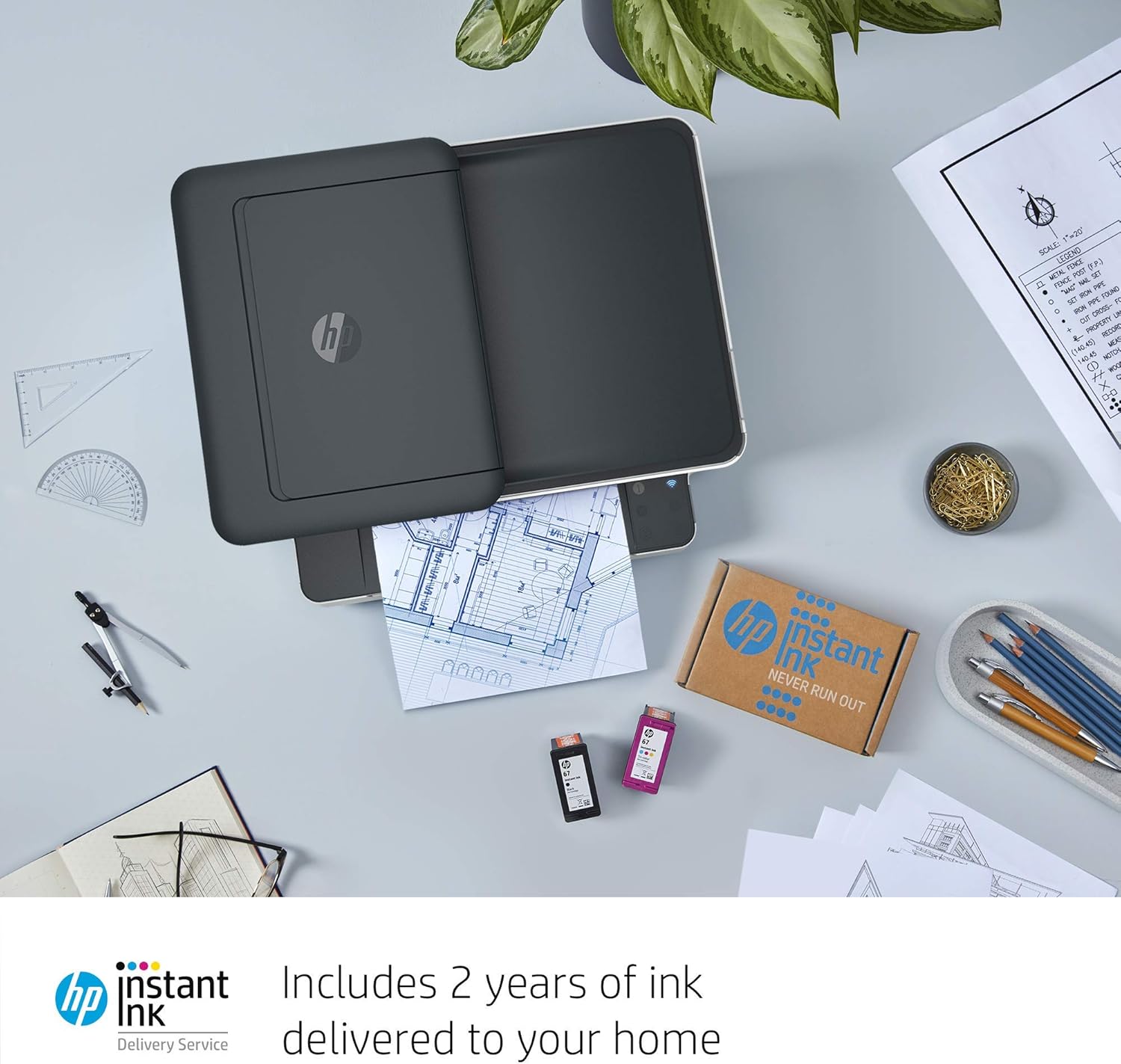 HP Envy Pro 6475 Wireless All-in-One Printer, Mobile Print, Scan & Copy, Compatible with Alexa (8QQ86A) (Renewed)