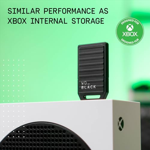 WD_Black 1TB C50 Storage Expansion Card, Officially Licensed for Xbox – Quick Resume, Plug & Play, NVMe SSD Expansion for Xbox Series X|S Gaming Consoles - WDBMPH0010BNC-WCSN