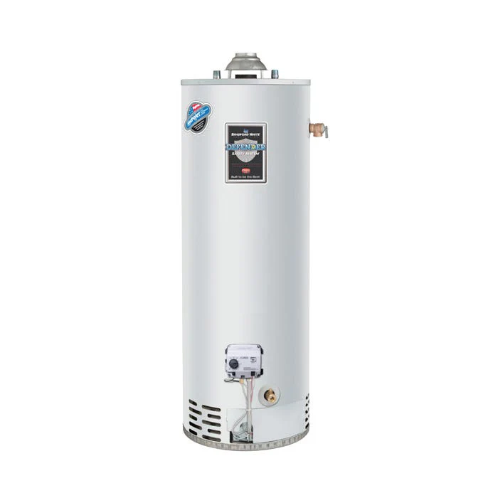 BRADFORD WHITE 40 GALLON 40MBH RESIDENTIAL GAS (NATURAL) ATMOSPHERIC VENT WATER HEATER 60-1/8″H X 20″W RG240T6N