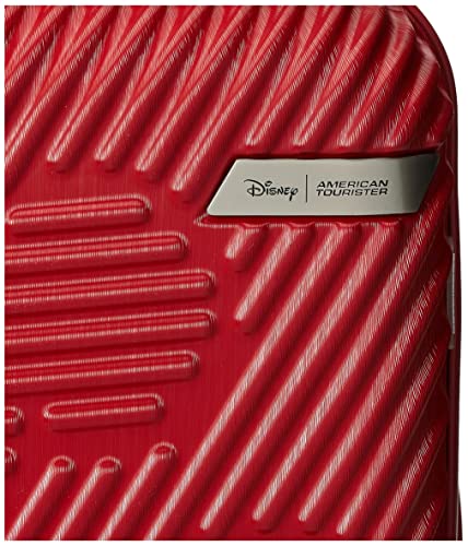 American Tourister Disney Molded Hardside Expandable Luggage with Spinner Wheels, Red, Carry-On 20-Inch