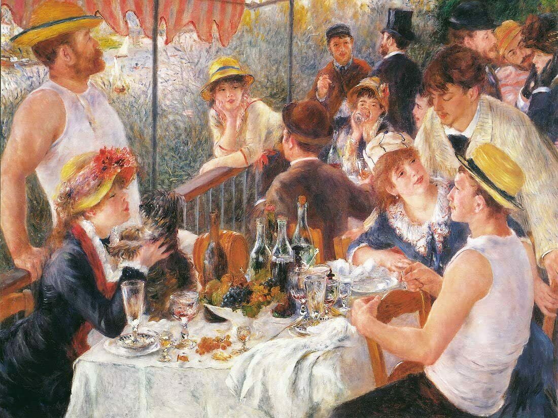 Luncheon Of The Boating Party - CANVAS OR FINE PRINT WALL ART