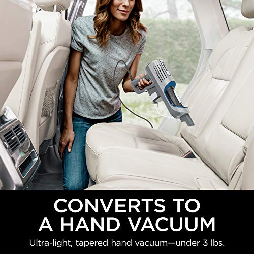 Shark HV322 Rocket Deluxe Pro Corded Stick Vacuum with LED Headlights, XL Dust Cup, Lightweight, Perfect for Pet Hair Pickup, Converts to a Hand Vacuum, with Pet Attachments, Bordeaux/Silver