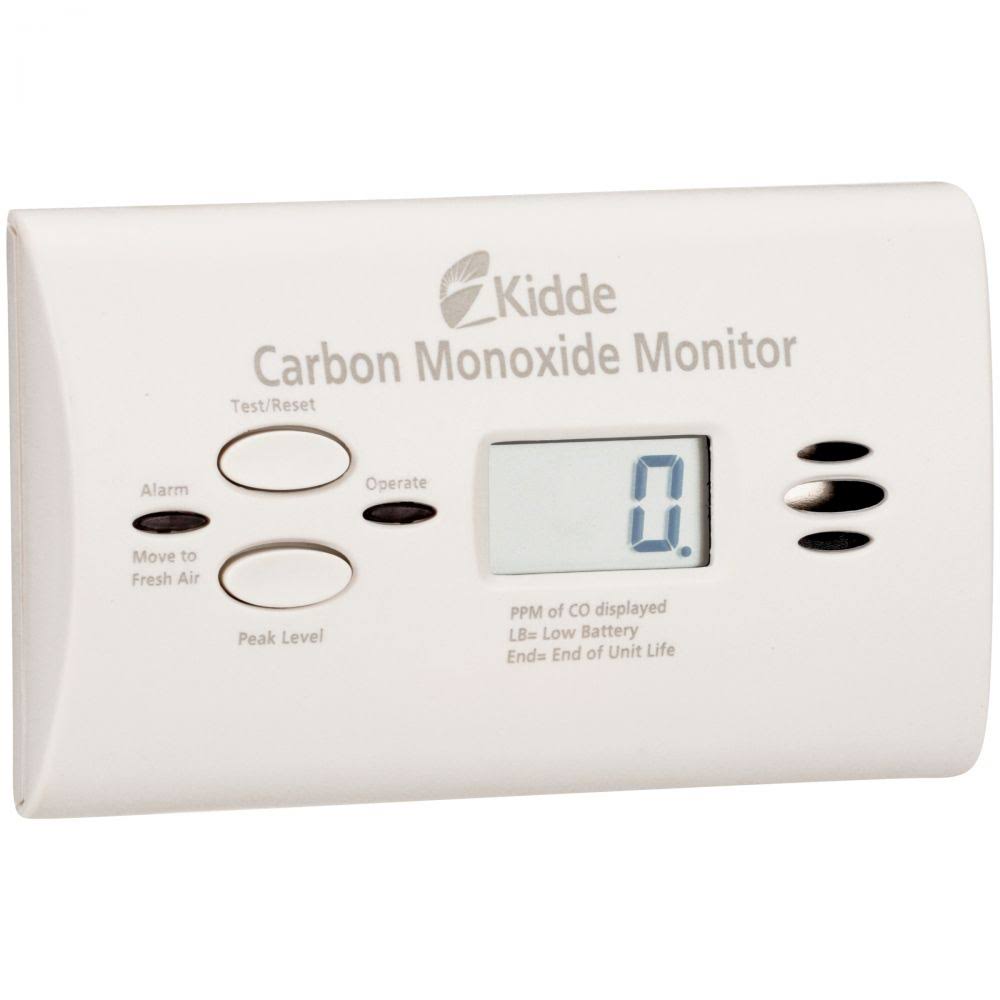 Kidde KN-COU-B Carbon Monoxide Monitor Ultra-Sensitive Battery Powered
