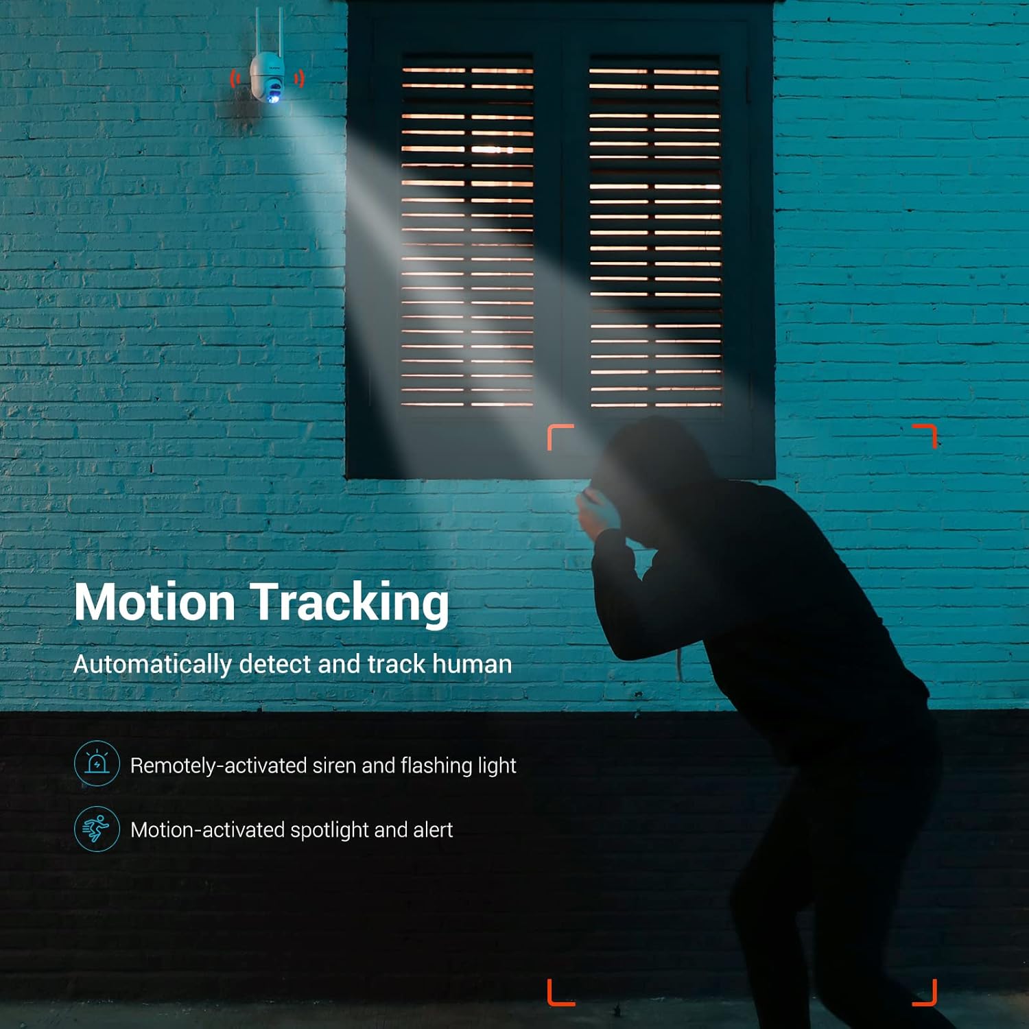 Security Camera Outdoor 3MP, blurams Dual-Lens Outdoor Camera, 360 Degree Pan/Tilt/Zoom Security Camera System w/ Motion Tracking, Two-Way Talk, IP66 Weatherproof, Siren Alarm, Color Night Vision